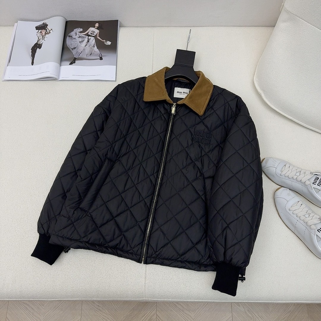[MIU MIU-미우미우] 미우미우 퀼팅 패딩 자켓