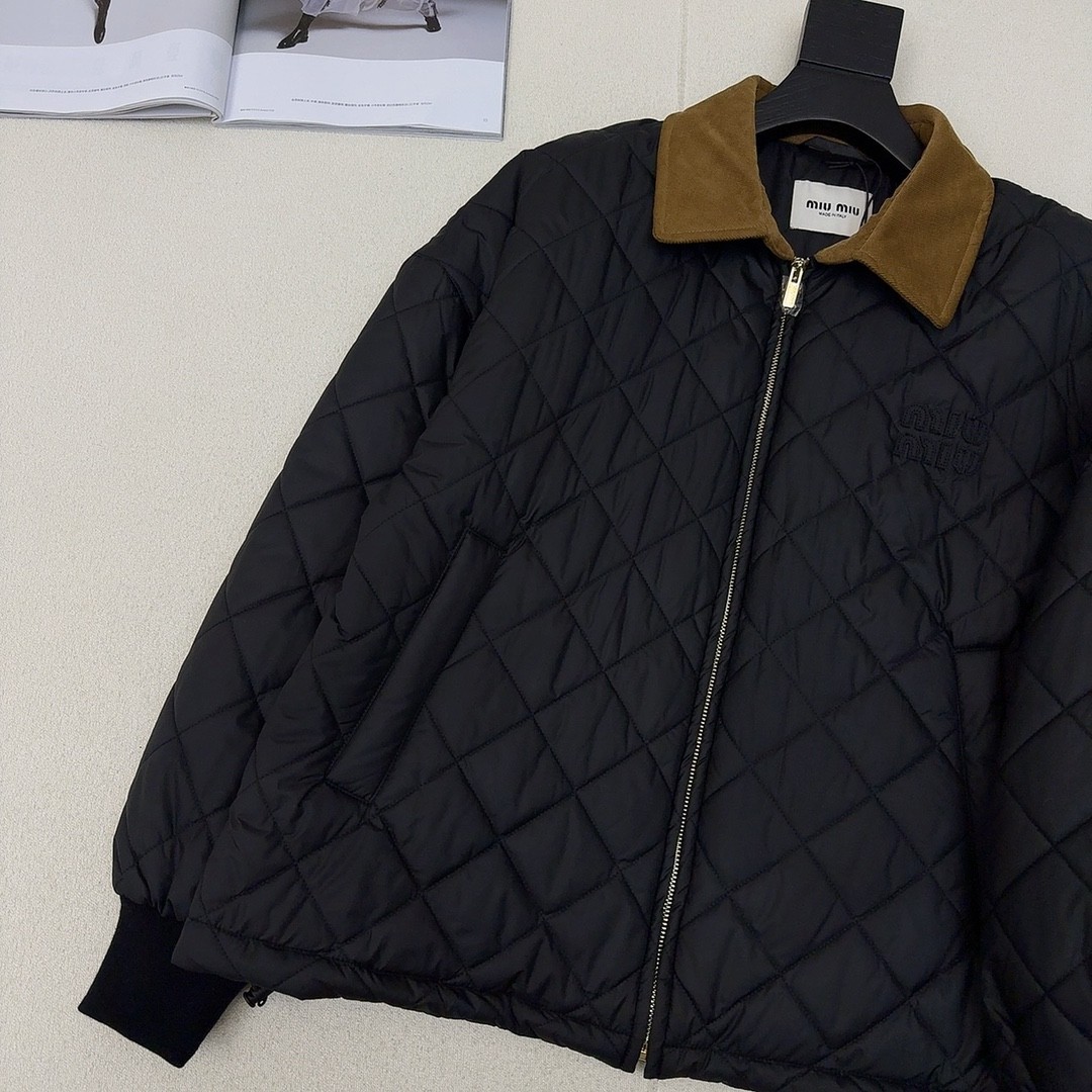 [MIU MIU-미우미우] 미우미우 퀼팅 패딩 자켓