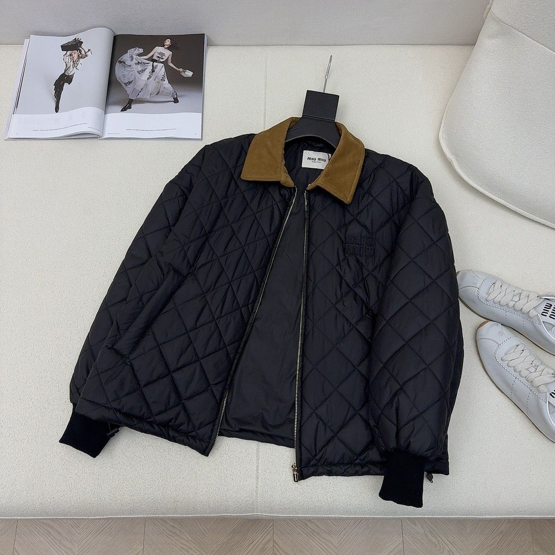 [MIU MIU-미우미우] 미우미우 퀼팅 패딩 자켓