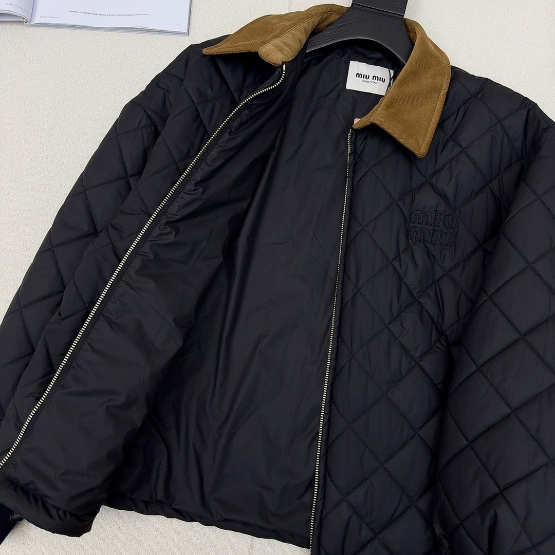 [MIU MIU-미우미우] 미우미우 퀼팅 패딩 자켓