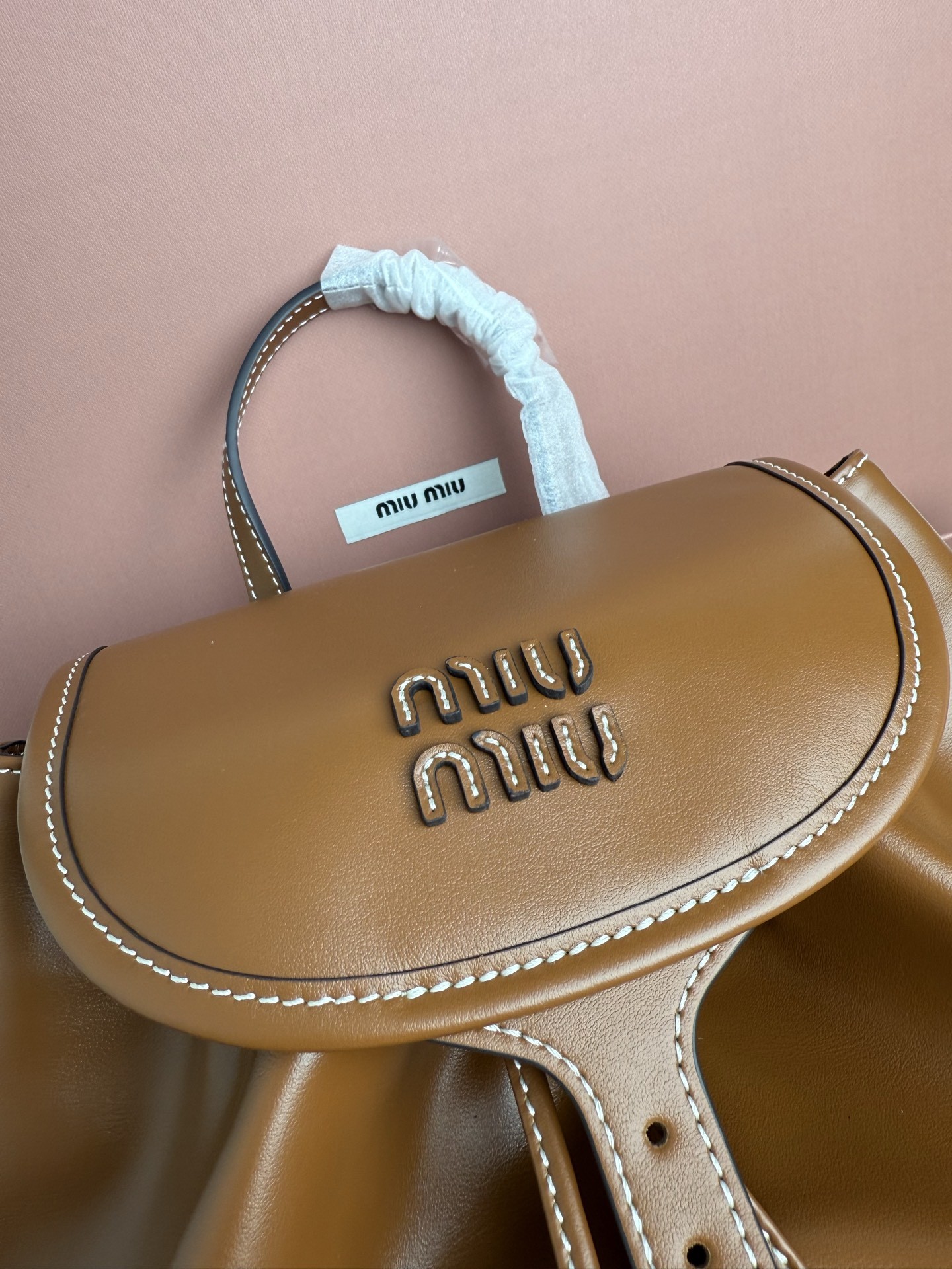 [MIUMIU-미우미우] 미우미우 레더 백팩 5BZ042 2CRW