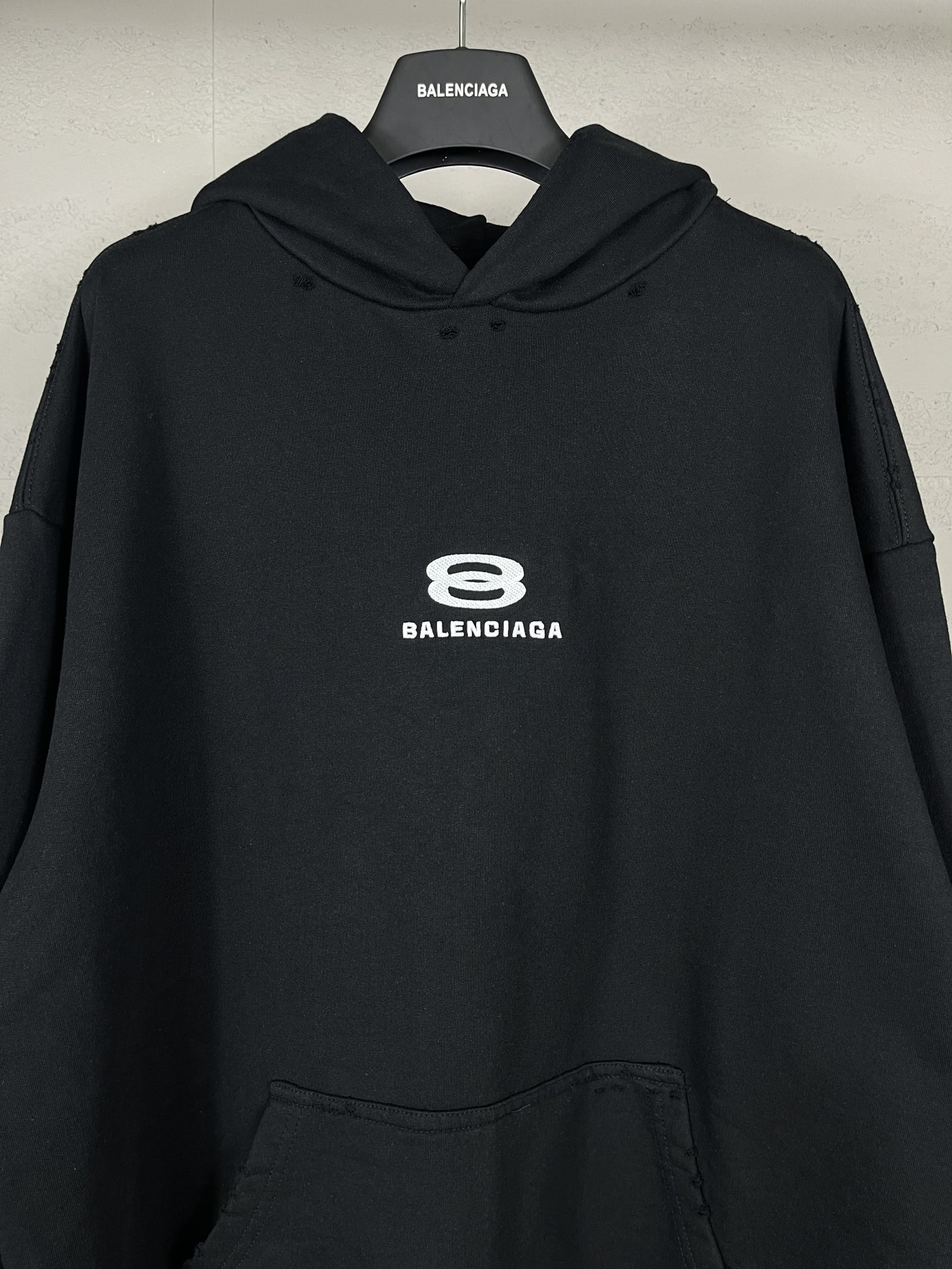 [BALENCIAGA-발렌시아가] 발렌시아가 프렌즈 데님 워싱 후드 티셔츠