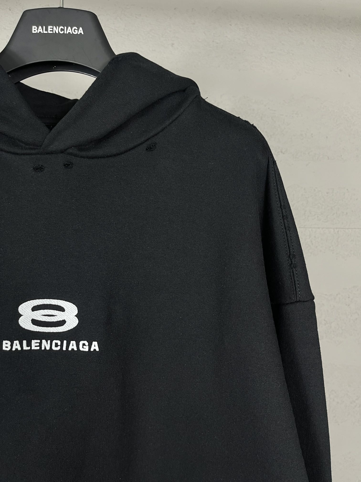 [BALENCIAGA-발렌시아가] 발렌시아가 프렌즈 데님 워싱 후드 티셔츠