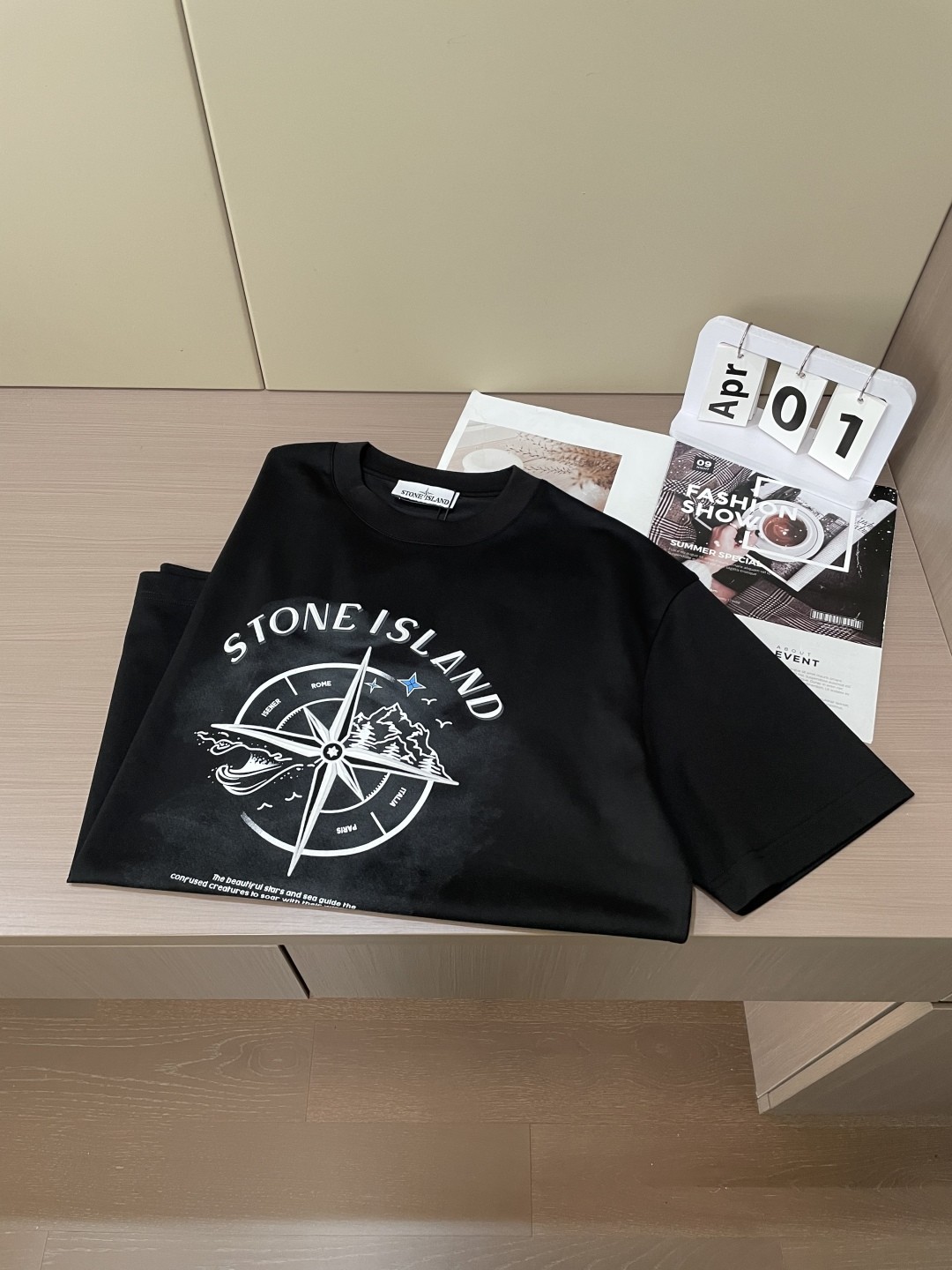 [STON ISLAND -스톤아일랜드] 스톤아일랜드 스탬프 코튼저지 티셔츠 화이트