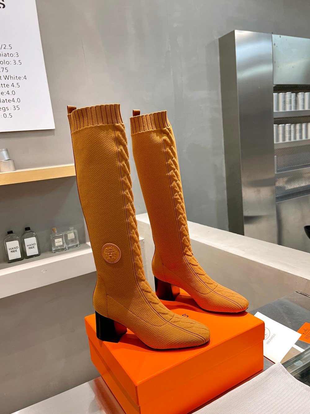 [HERMES-에르메스] 에르메스 니트 롱 부츠
