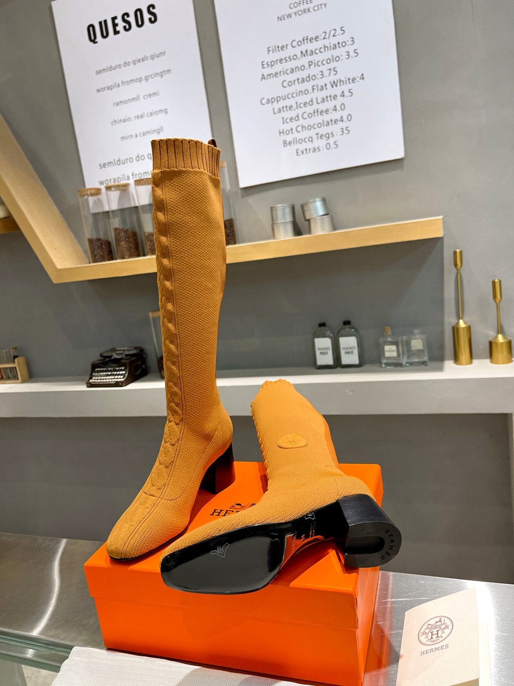 [HERMES-에르메스] 에르메스 니트 롱 부츠