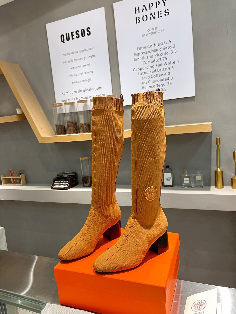 [HERMES-에르메스] 에르메스 니트 롱 부츠