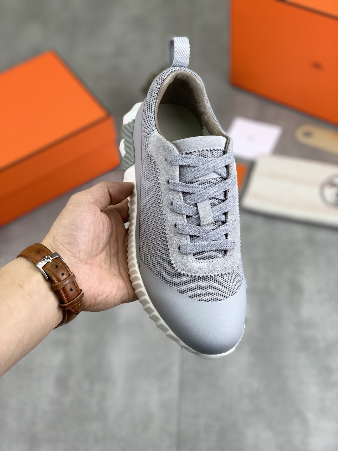 [HERMES-에르메스] 에르메스 바운싱 스니커즈 남여공용