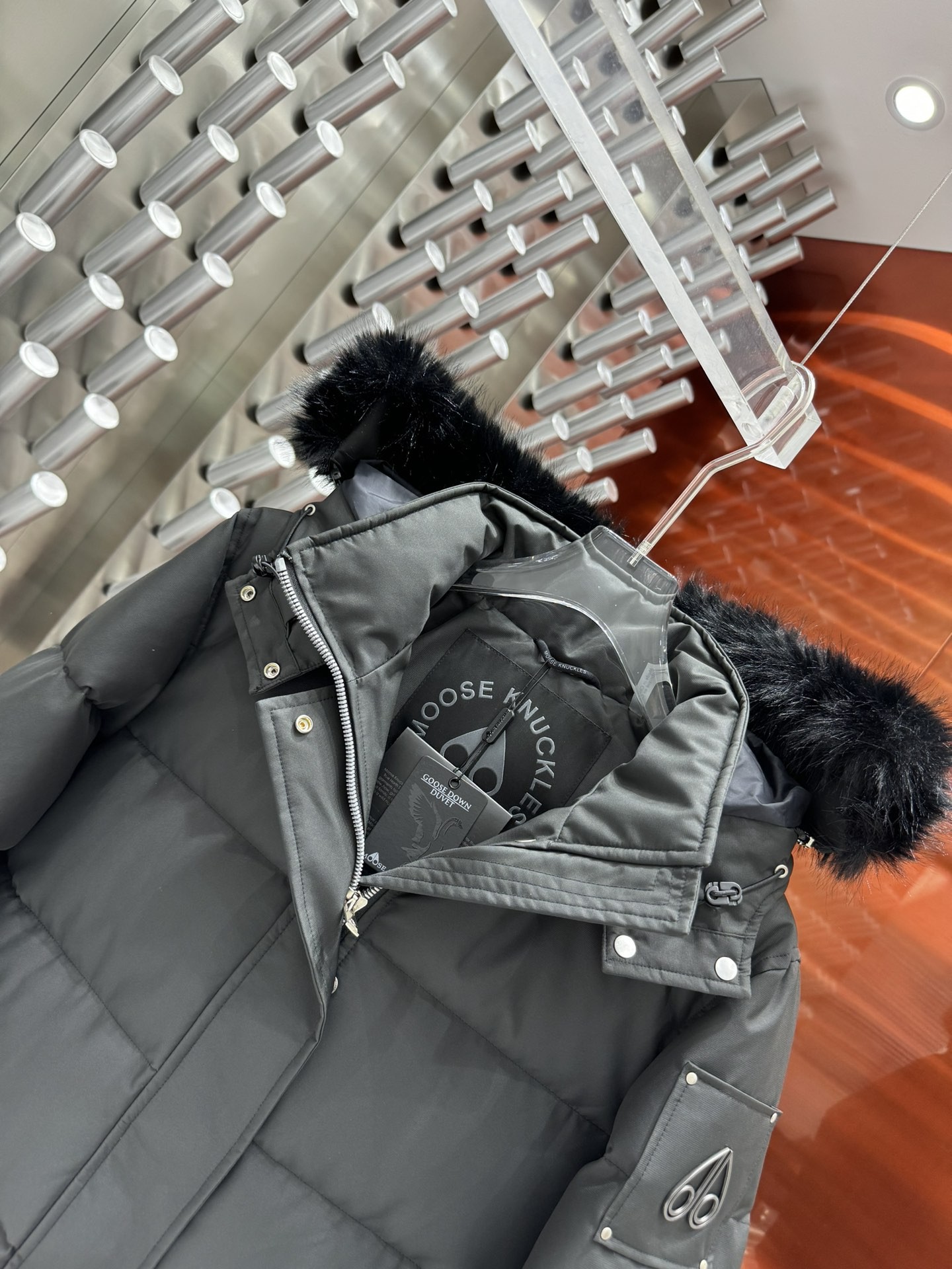 [Moose knuckles -무스너클 ]  무스너클 3Q 퍼 패딩 블랙