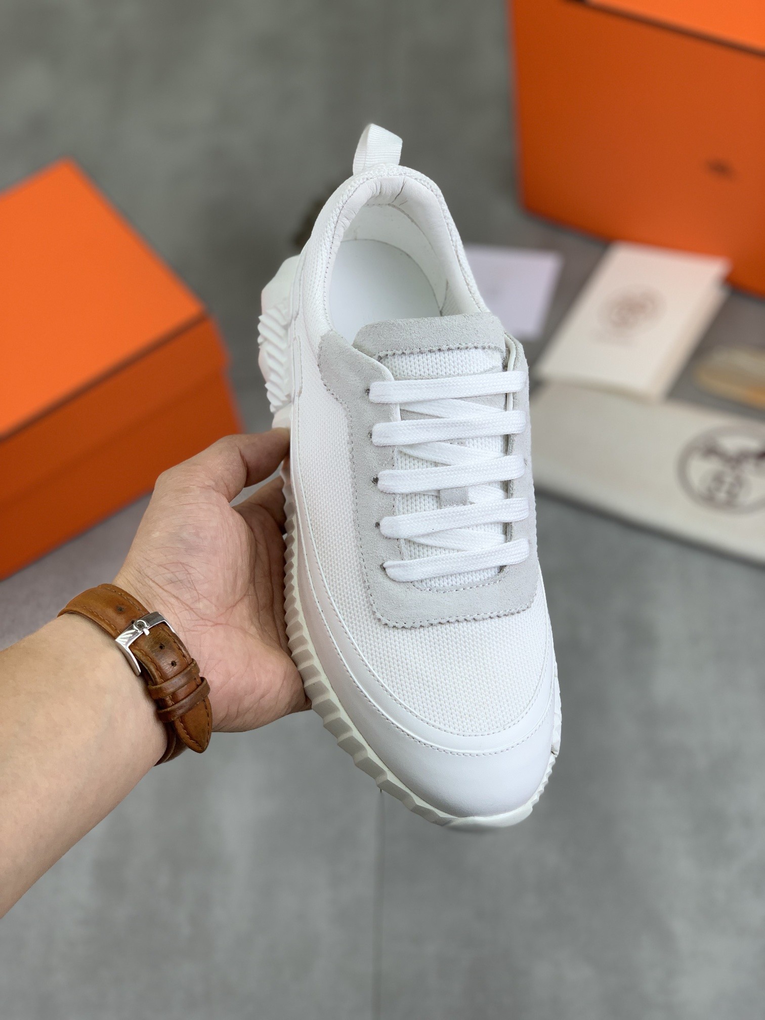 [HERMES-에르메스] 에르메스  바운싱 스니커즈 남여공용