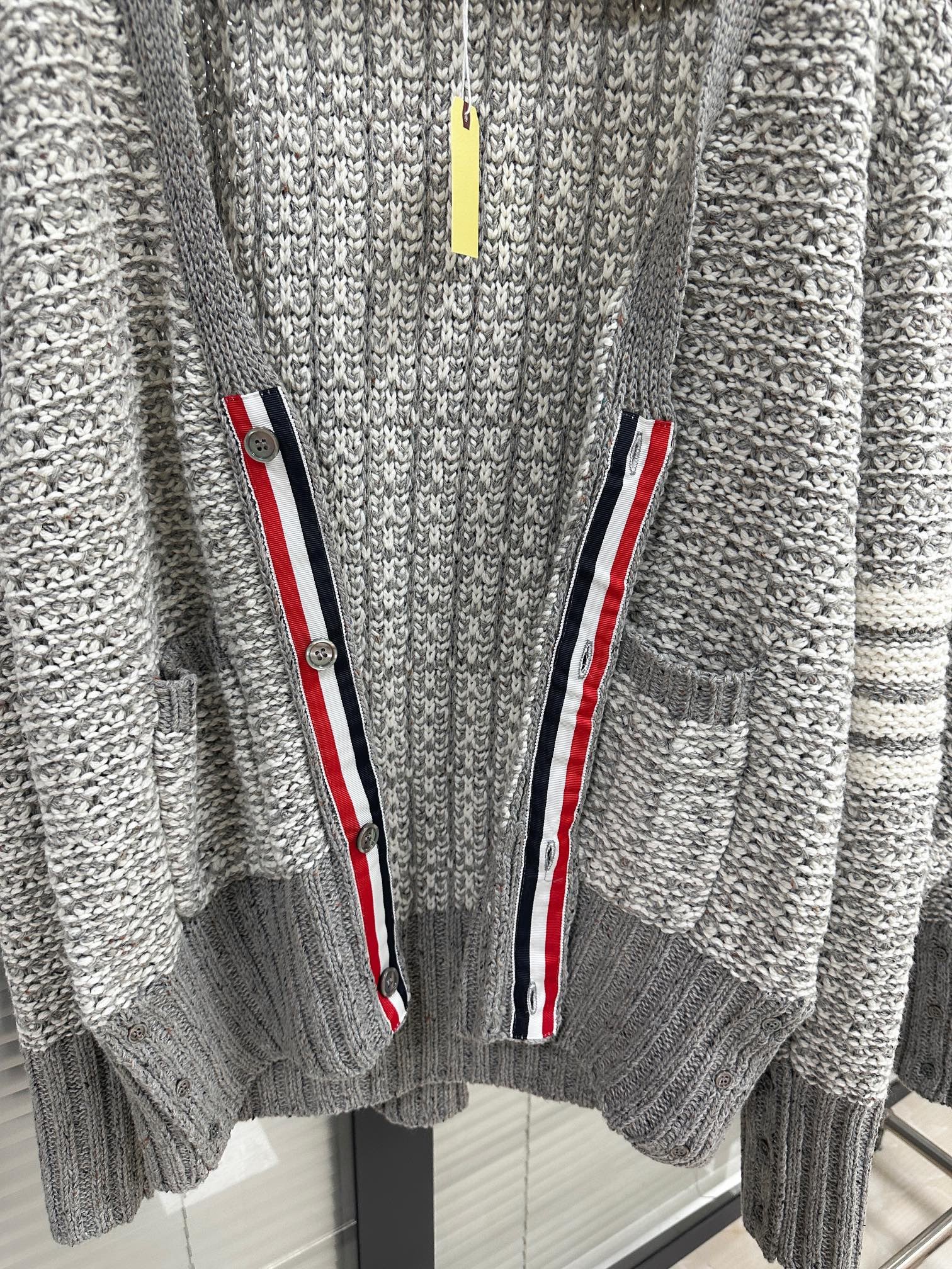 [TOM BROWNE -톰브라운 ] 톰브라운 4바 스트라이프 여성 가디건