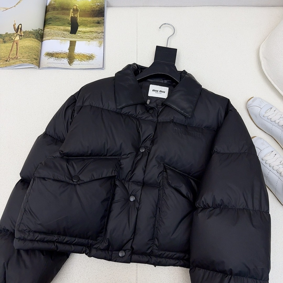 [MIU MIU-미우미우] 미우미우 크롭 패딩 점퍼