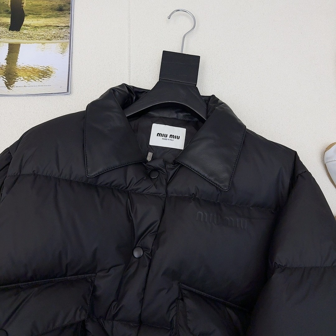 [MIU MIU-미우미우] 미우미우 크롭 패딩 점퍼