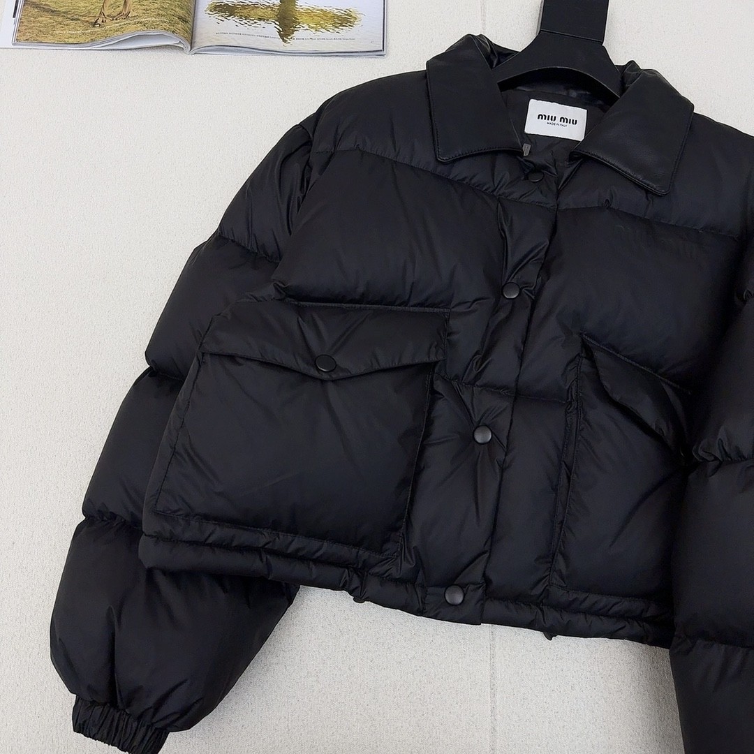[MIU MIU-미우미우] 미우미우 크롭 패딩 점퍼