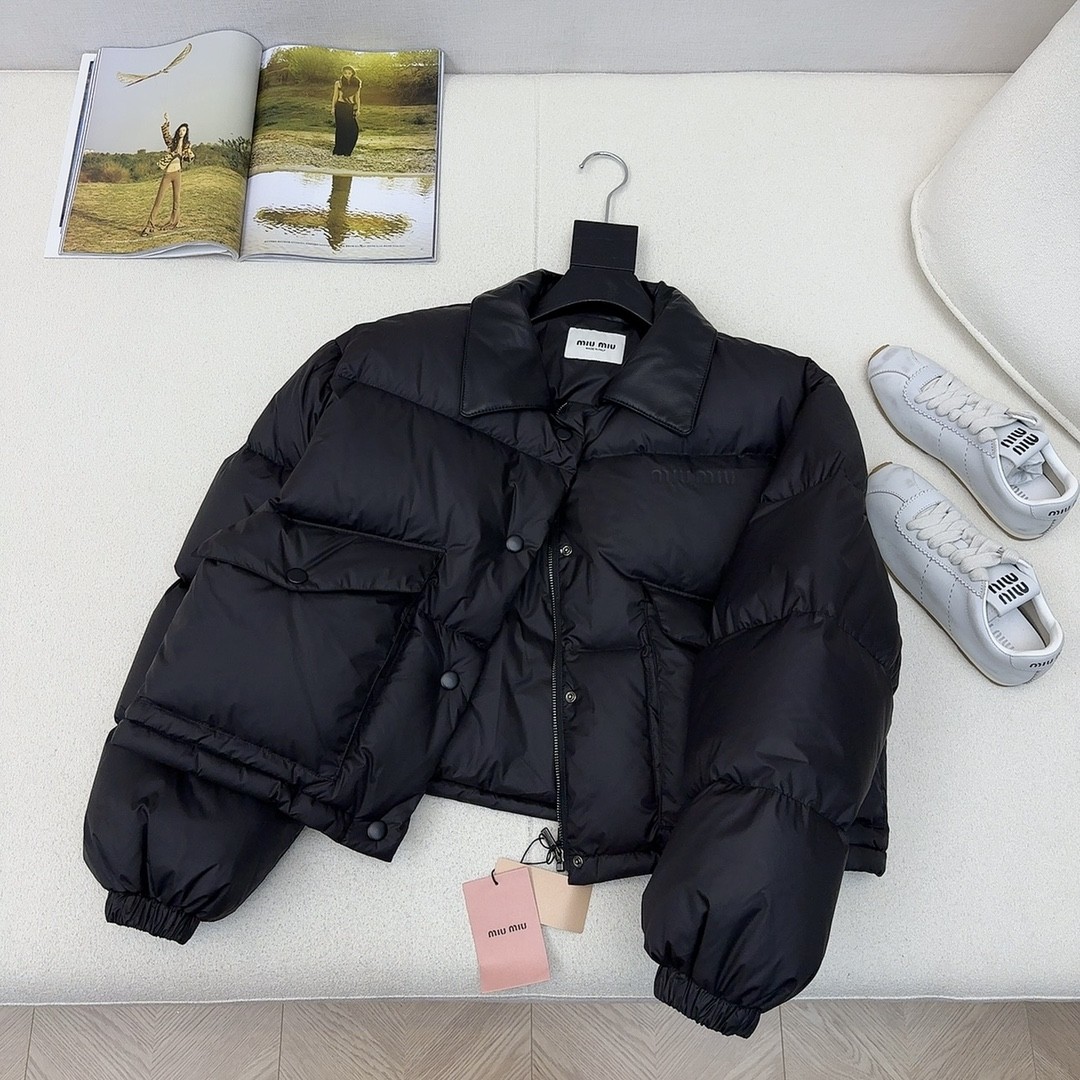 [MIU MIU-미우미우] 미우미우 크롭 패딩 점퍼