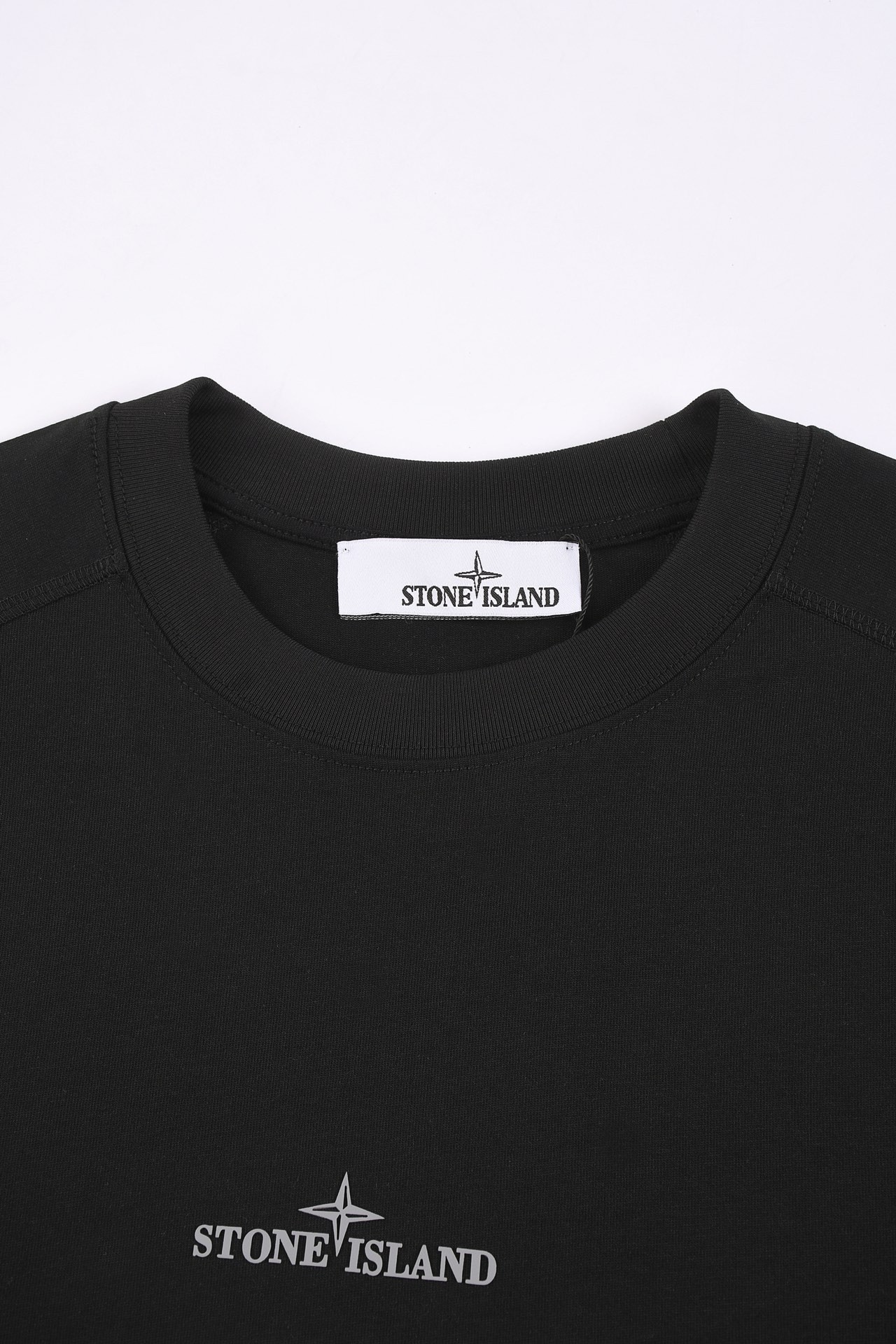 [STON ISLAND -스톤아일랜드] 스톤아일랜드 백 프린팅 티셔츠 블랙