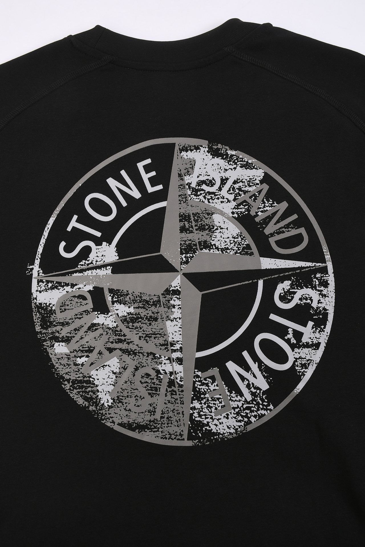 [STON ISLAND -스톤아일랜드] 스톤아일랜드 백 프린팅 티셔츠 블랙