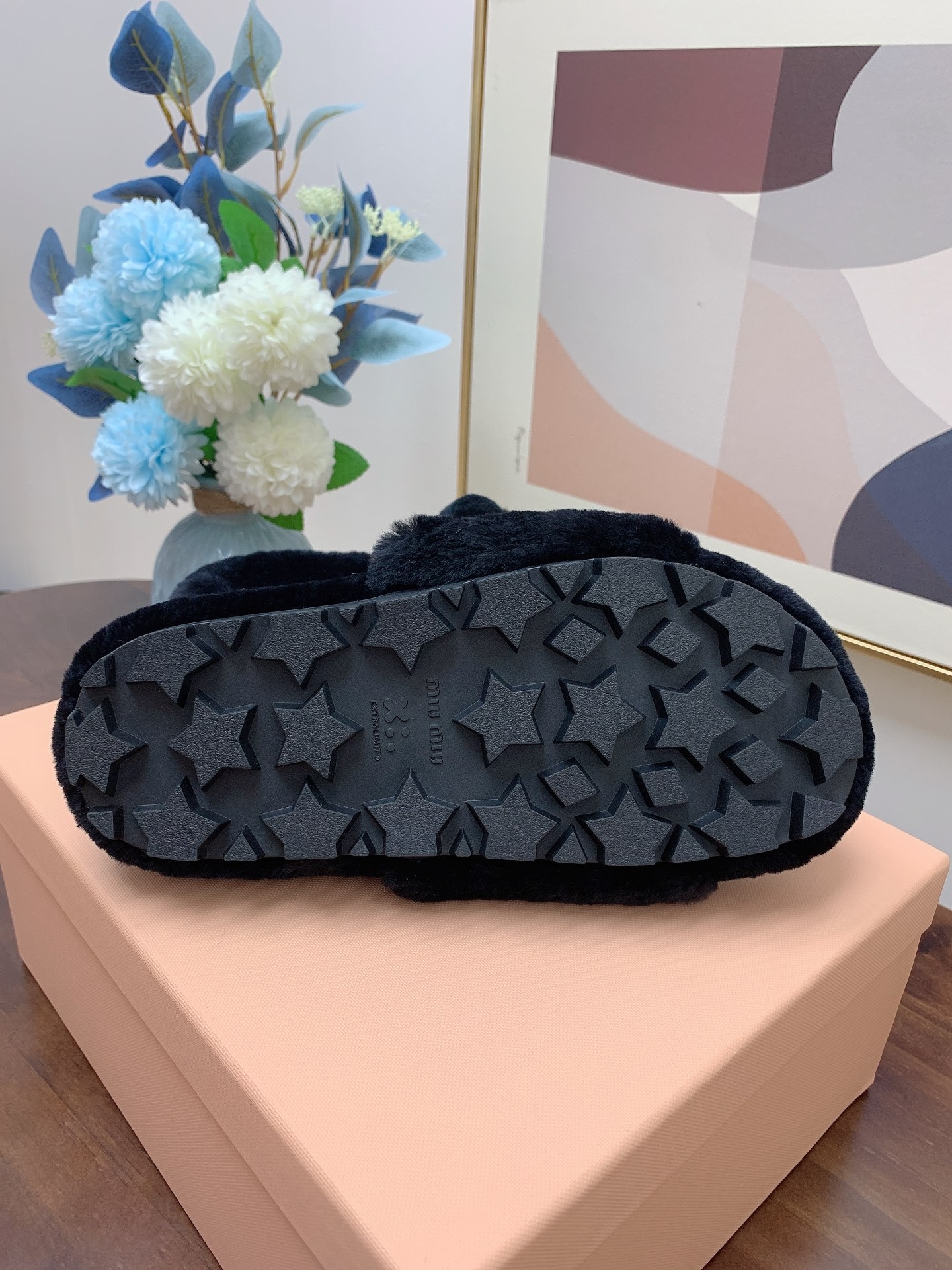 [MIU MIU-미우미우] 미우미우 털 슬리퍼