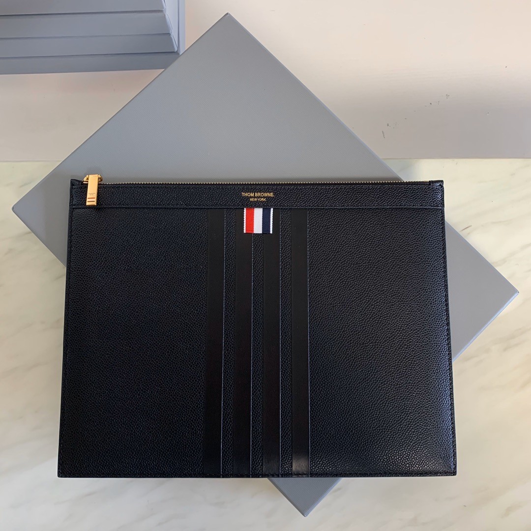 [TOM BROWNE -톰브라운 ] 톰브라운 스트라이프 클러치 라지