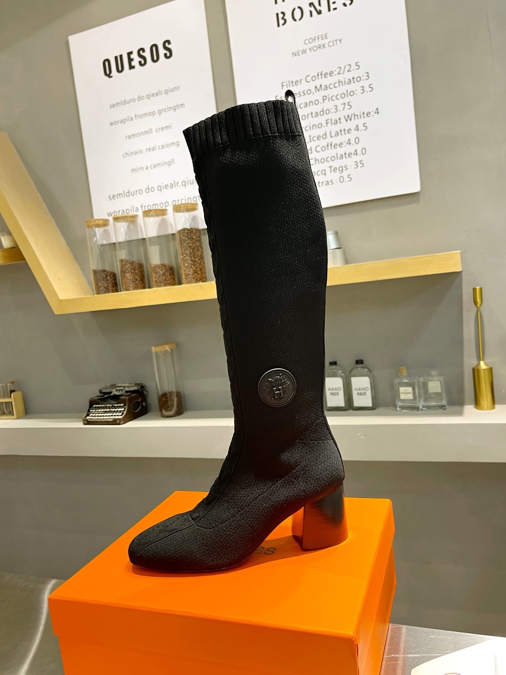 [HERMES-에르메스] 에르메스 니트 롱 부츠