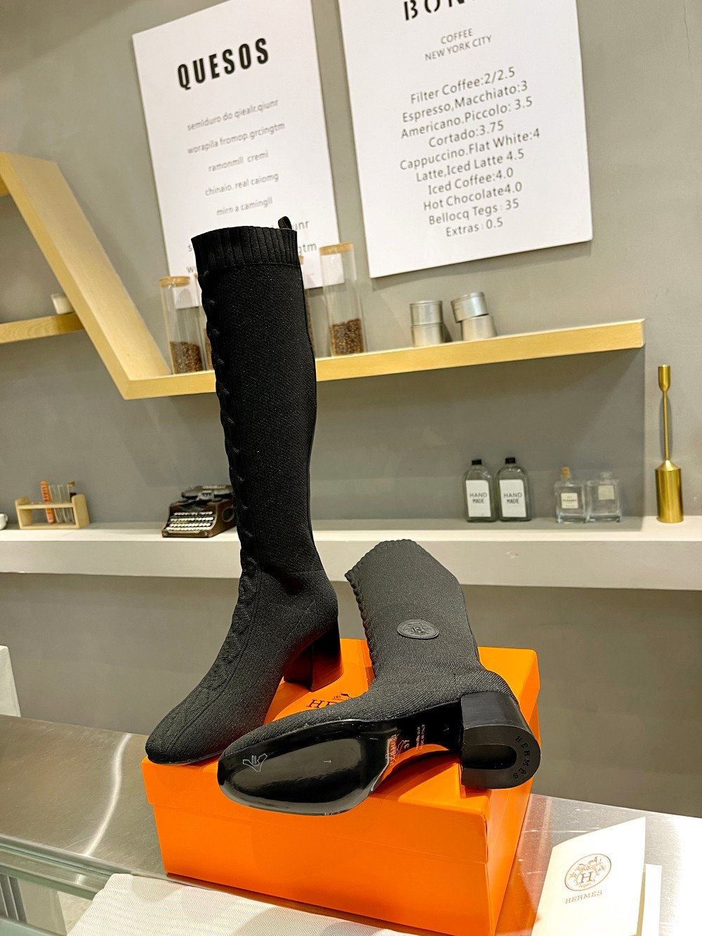 [HERMES-에르메스] 에르메스 니트 롱 부츠
