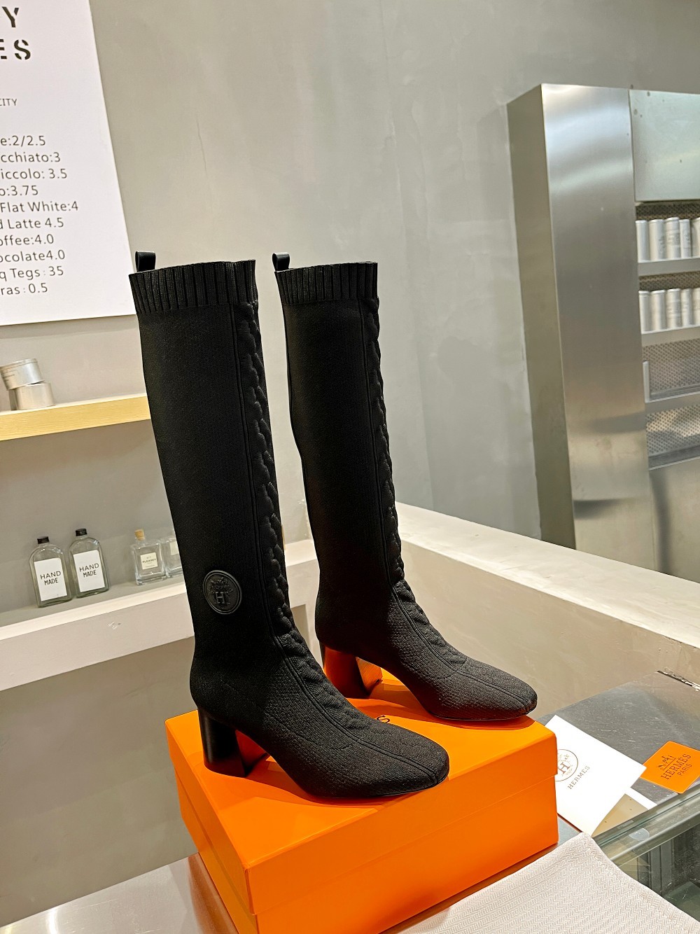 [HERMES-에르메스] 에르메스 니트 롱 부츠