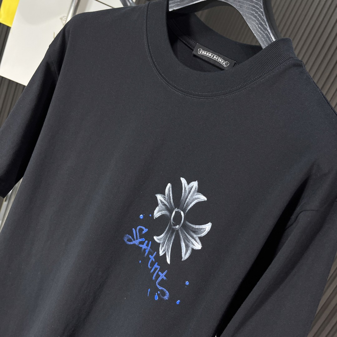 [CHROM HEARTS -크롬하츠] 크롬하츠 캐주얼 코튼 반팔 티셔츠