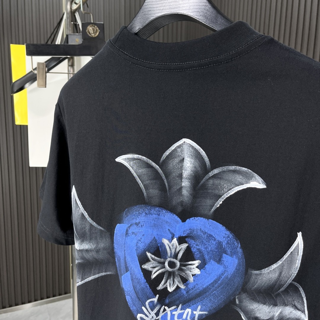 [CHROM HEARTS -크롬하츠] 크롬하츠 캐주얼 코튼 반팔 티셔츠