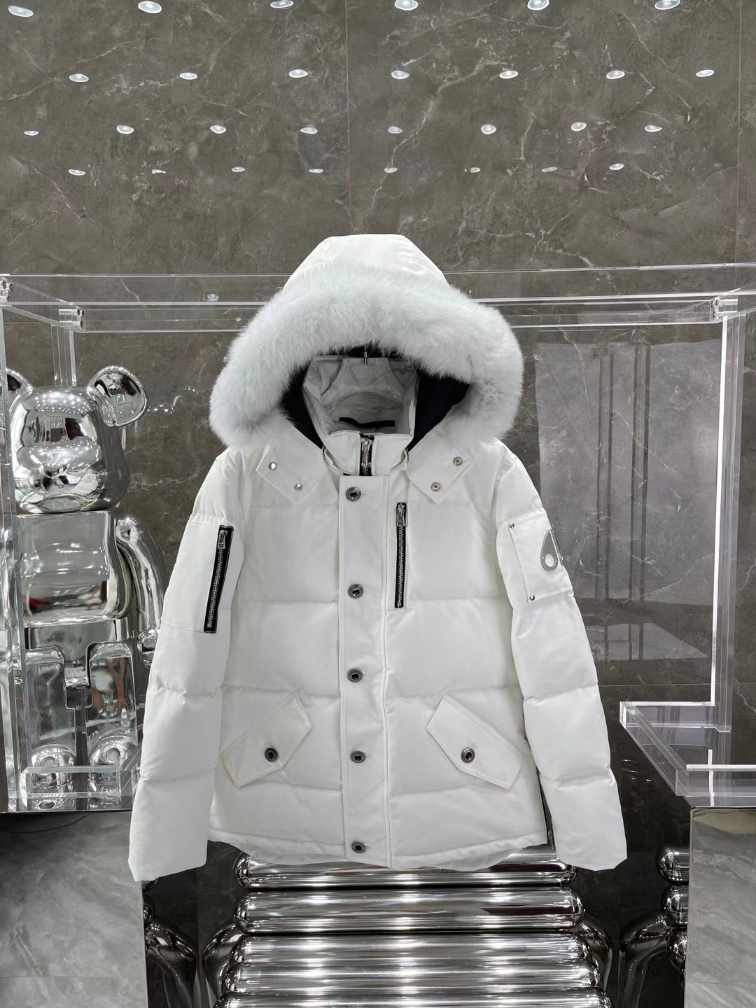 [Moose knuckles -무스너클 ]  무스너클 쓰리쿼터 패딩 (남성용)