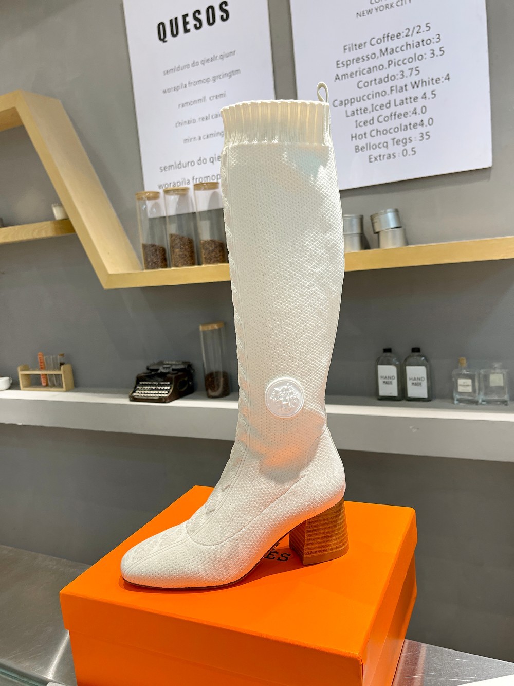 [HERMES-에르메스] 에르메스 니트 롱 부츠