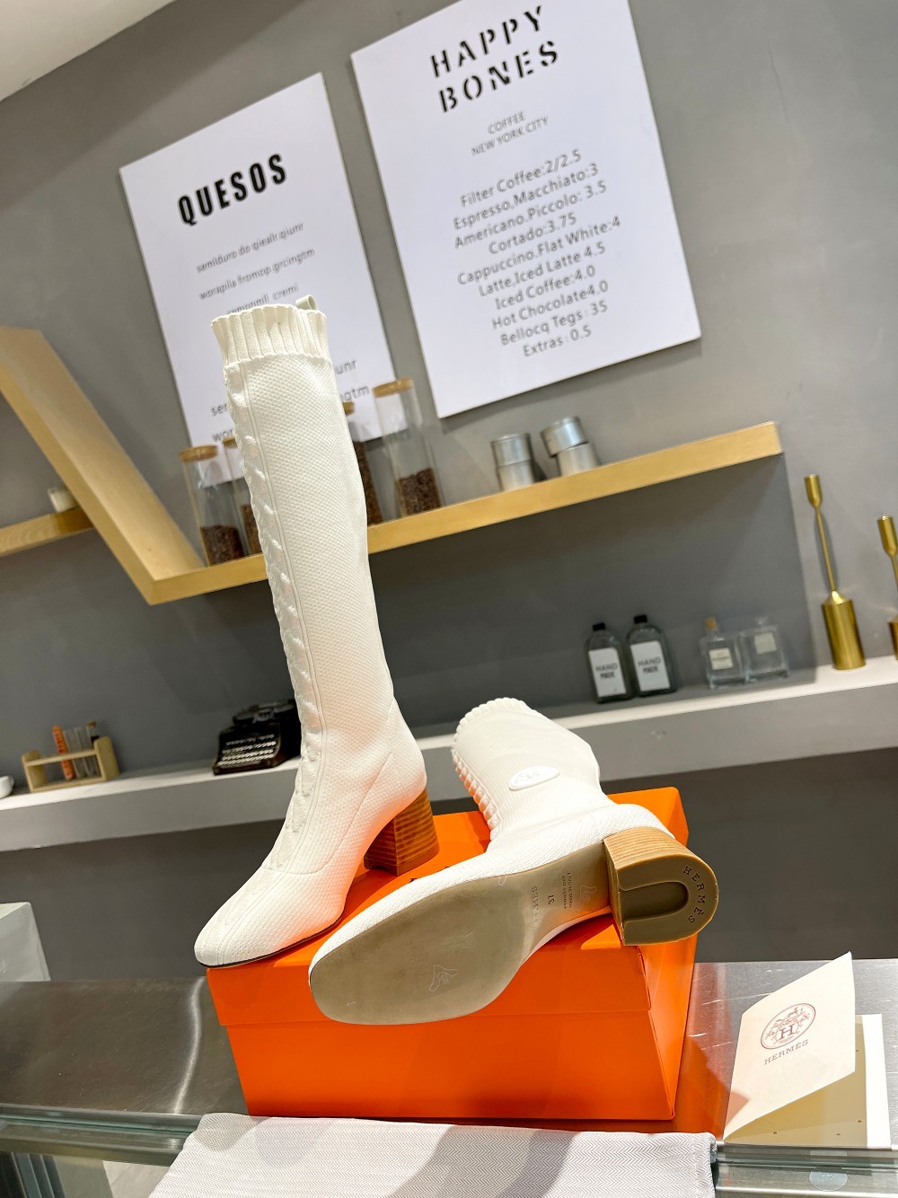 [HERMES-에르메스] 에르메스 니트 롱 부츠