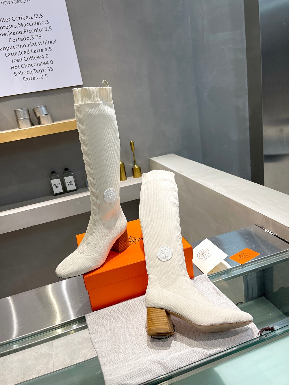 [HERMES-에르메스] 에르메스 니트 롱 부츠