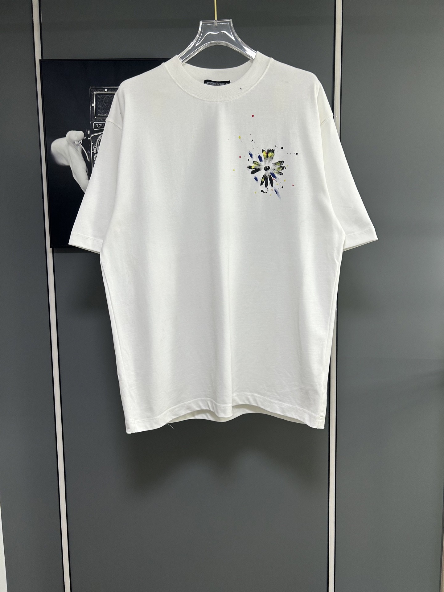 [CHROM HEARTS -크롬하츠] 크롬하츠 남녀공용  로고 반팔 티셔츠 블랙 화이트