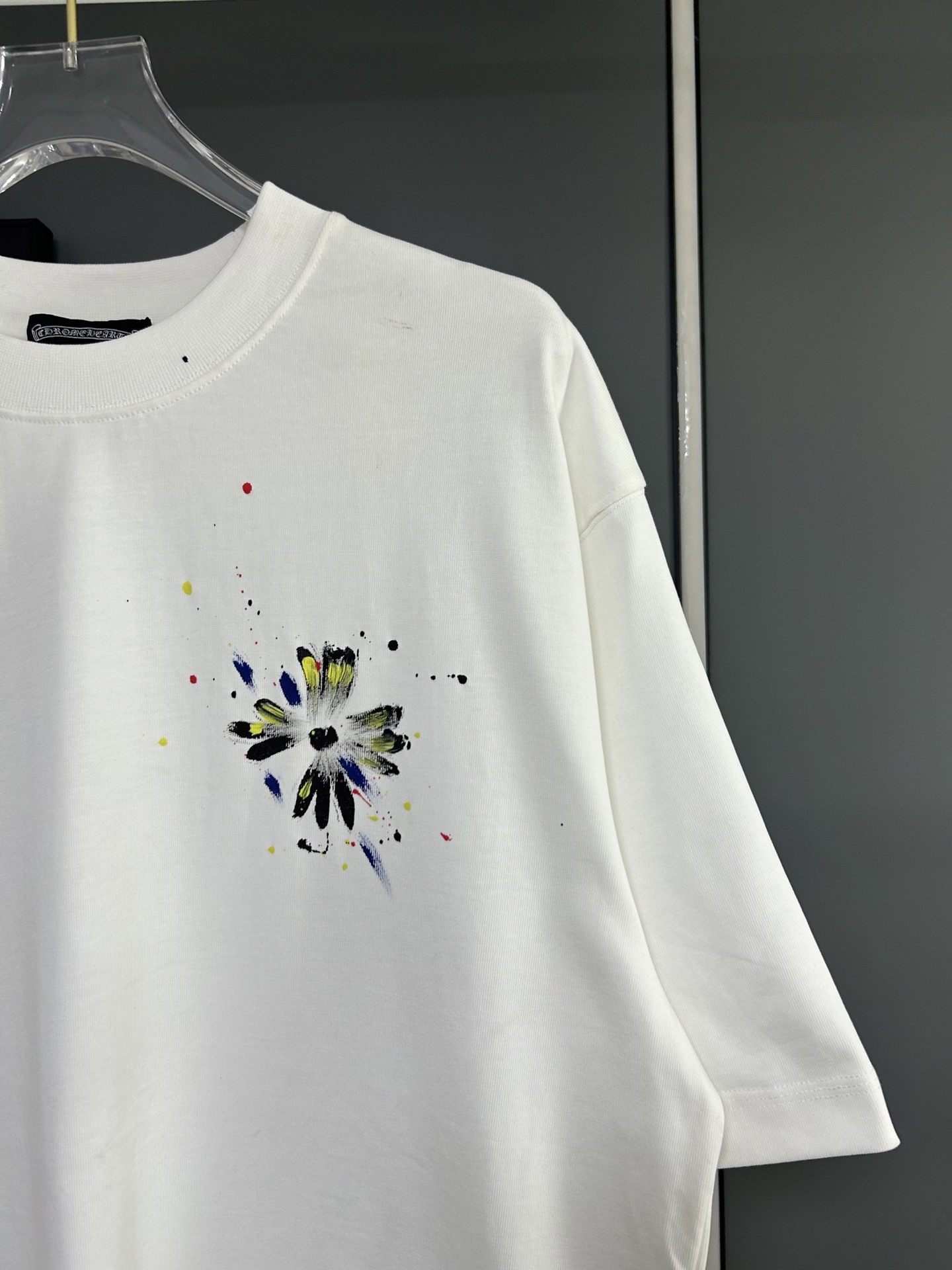 [CHROM HEARTS -크롬하츠] 크롬하츠 남녀공용  로고 반팔 티셔츠 블랙 화이트