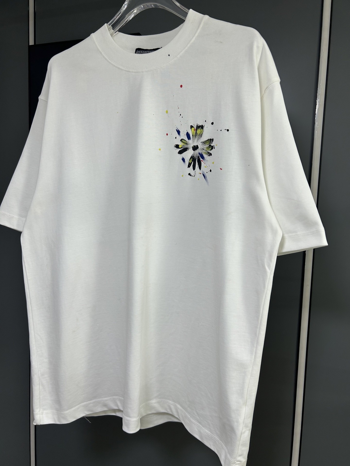 [CHROM HEARTS -크롬하츠] 크롬하츠 남녀공용  로고 반팔 티셔츠 블랙 화이트