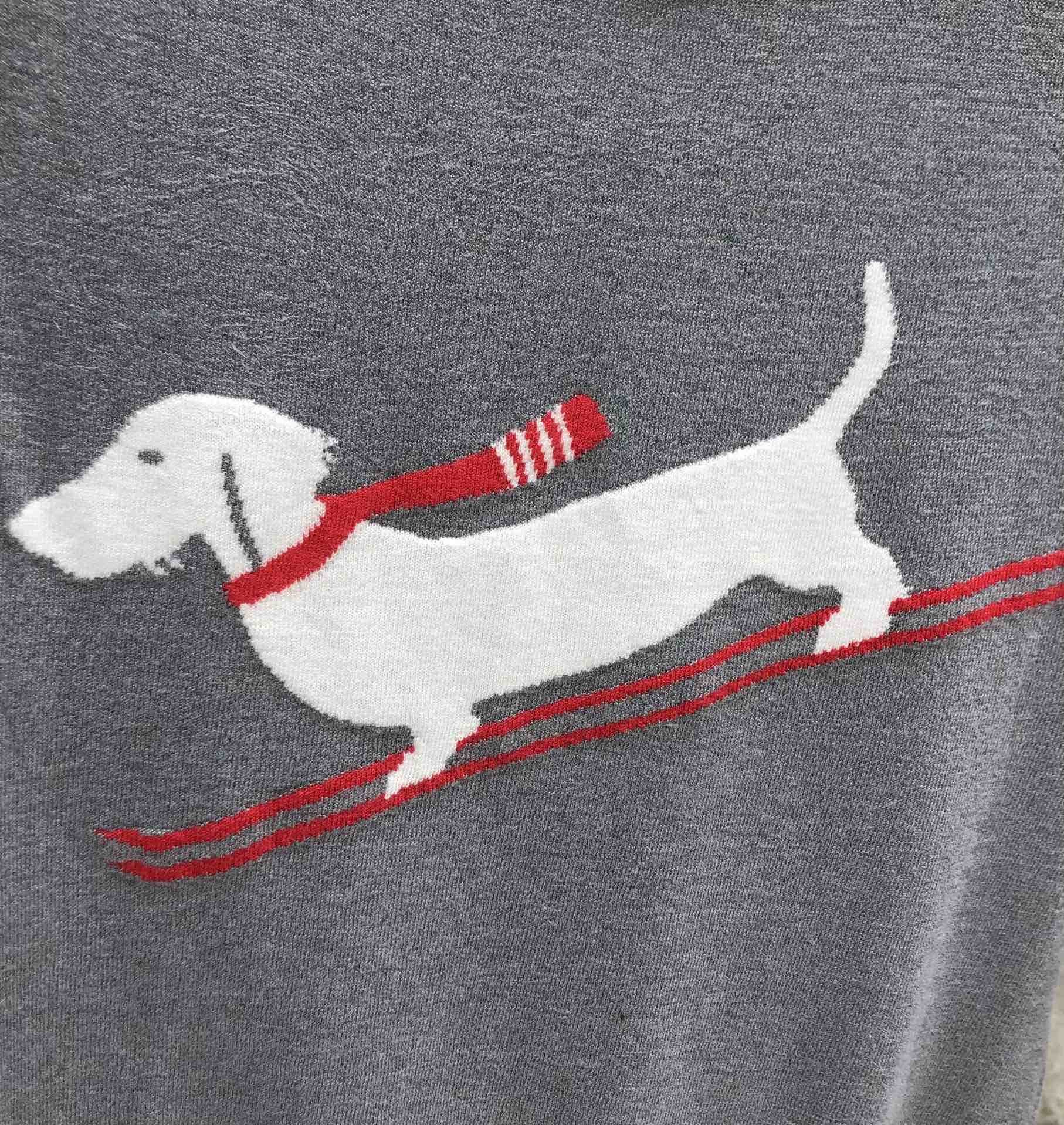 [TOM BROWNE -톰브라운 ] 톰브라운 여성 헥터 아이콘 폴로 반팔 니트