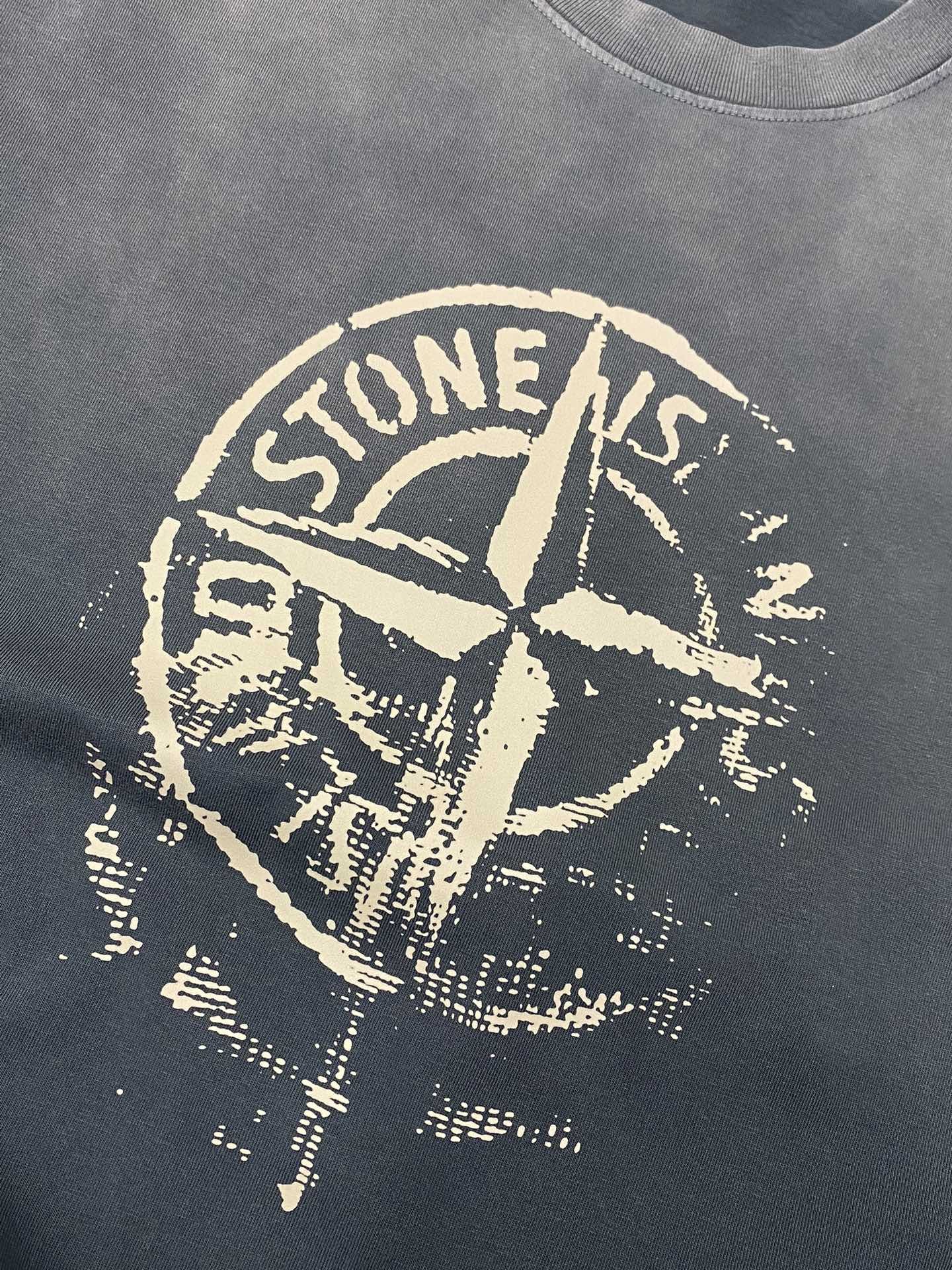 [STON ISLAND -스톤아일랜드] 스톤아일랜드 스톤 와펜라운드 반팔티