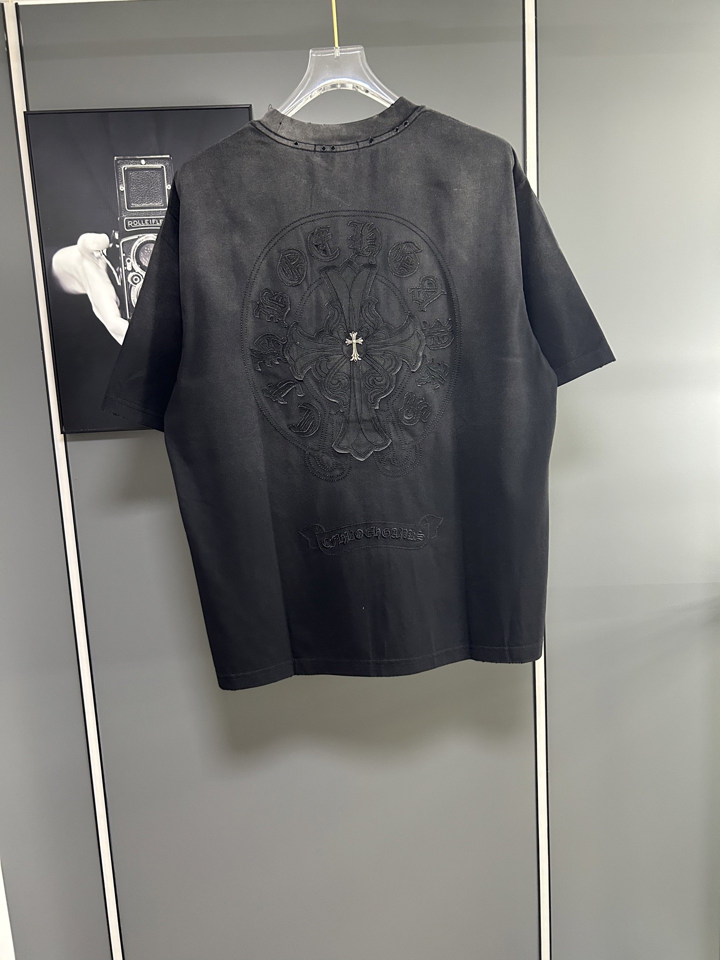 [CHROM HEARTS -크롬하츠] 크롬하츠 로고 포켓 티셔츠  반팔티