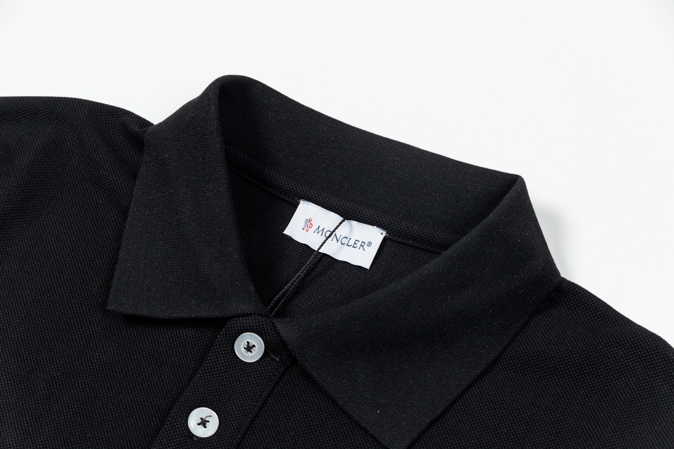 [MONCLER-몽클레어] 몽클레어 블랙 반팔 폴로 티셔츠