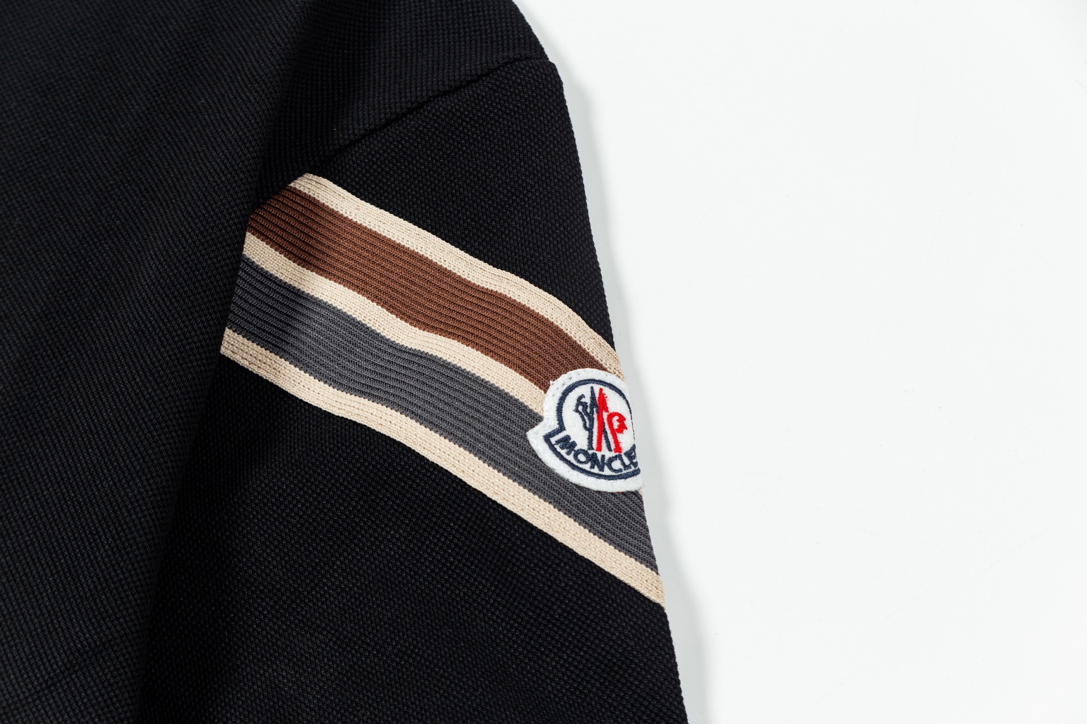 [MONCLER-몽클레어] 몽클레어 블랙 반팔 폴로 티셔츠