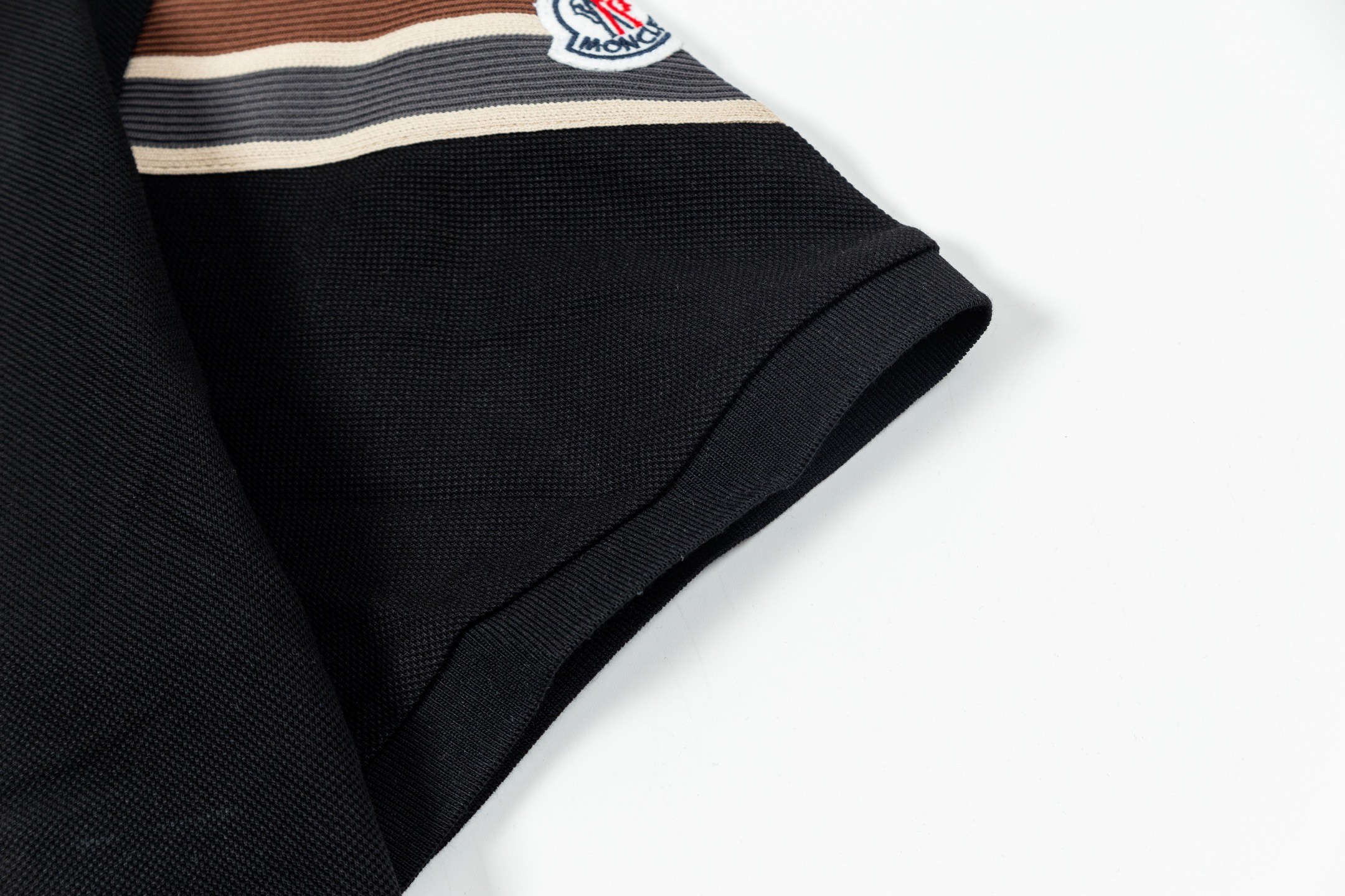 [MONCLER-몽클레어] 몽클레어 블랙 반팔 폴로 티셔츠