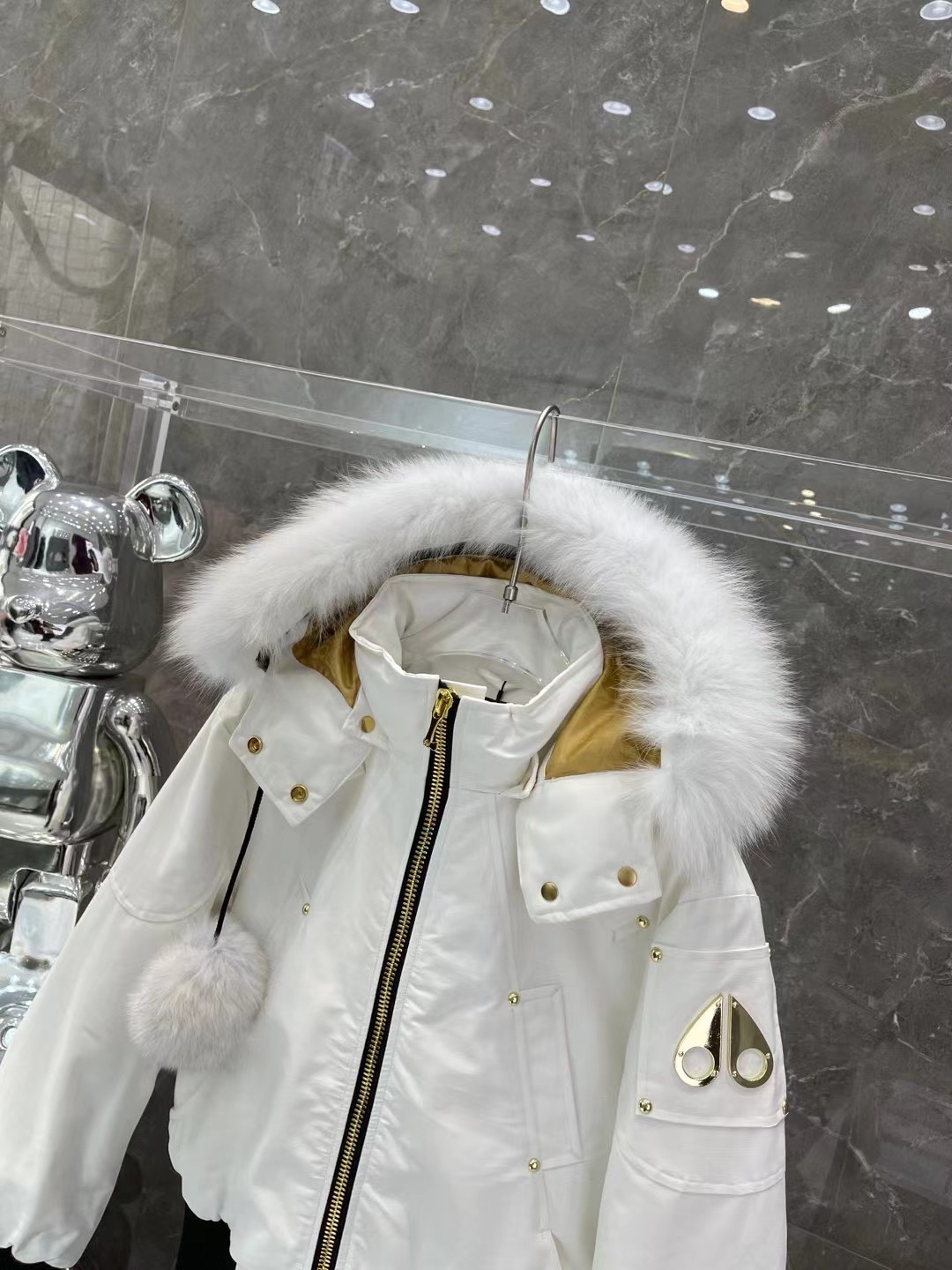 [Moose knuckles -무스너클 ]  무스너클 여성 봄버 패딩 자켓