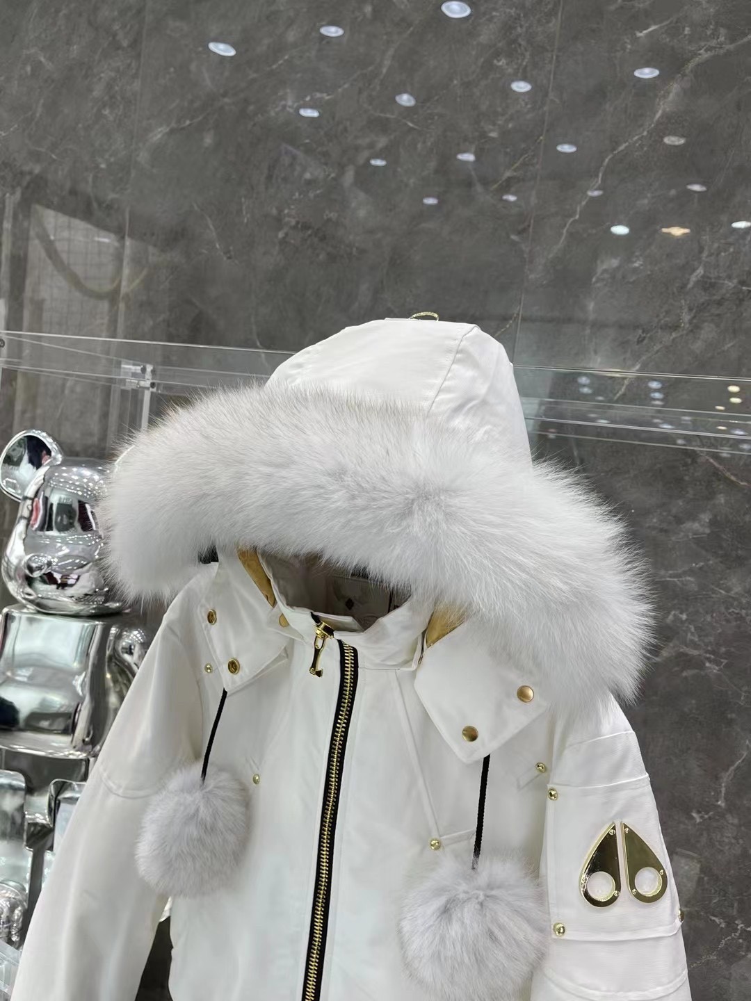 [Moose knuckles -무스너클 ]  무스너클 여성 봄버 패딩 자켓