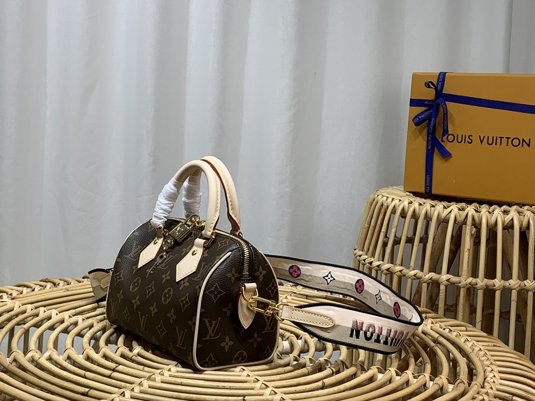 루이비통  스피디 반둘리에 20 (블랙,웨빙)