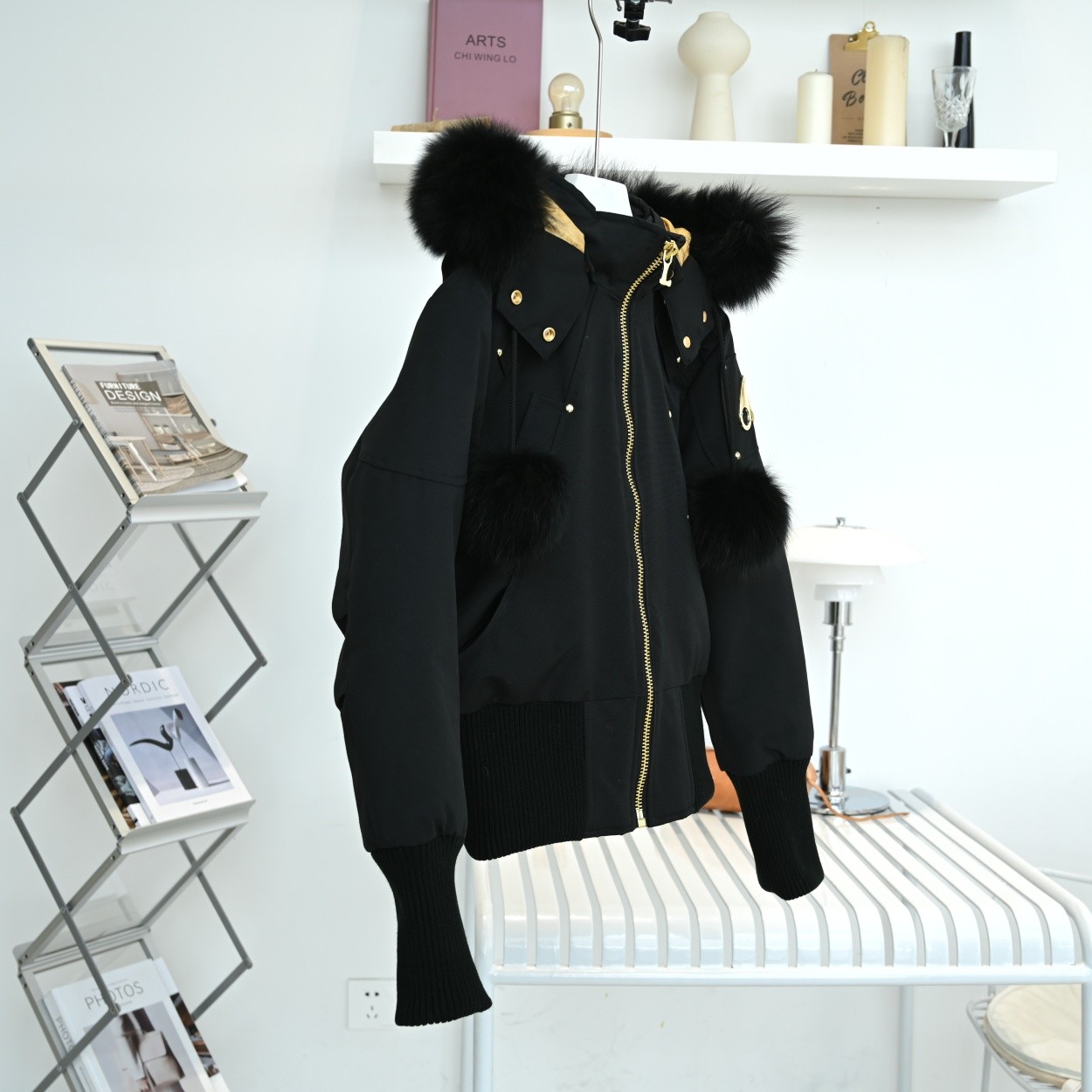 [Moose knuckles -무스너클 ]   무스너클 여성 봄버 패딩 자켓