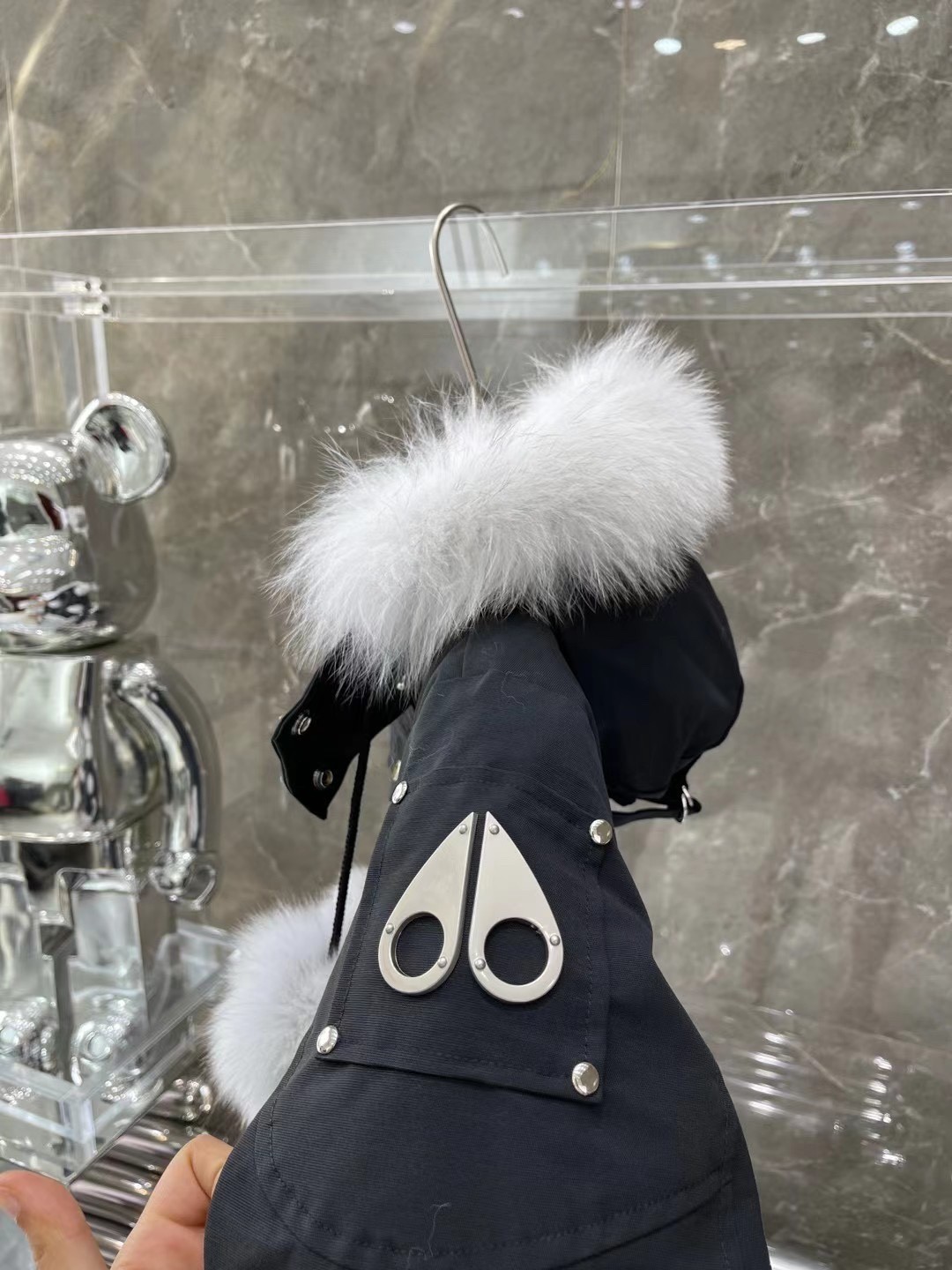 [Moose knuckles -무스너클 ]   무스너클 내추럴 봄버 패딩 재킷