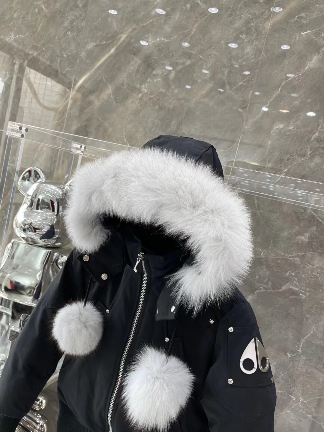 [Moose knuckles -무스너클 ]   무스너클 내추럴 봄버 패딩 재킷