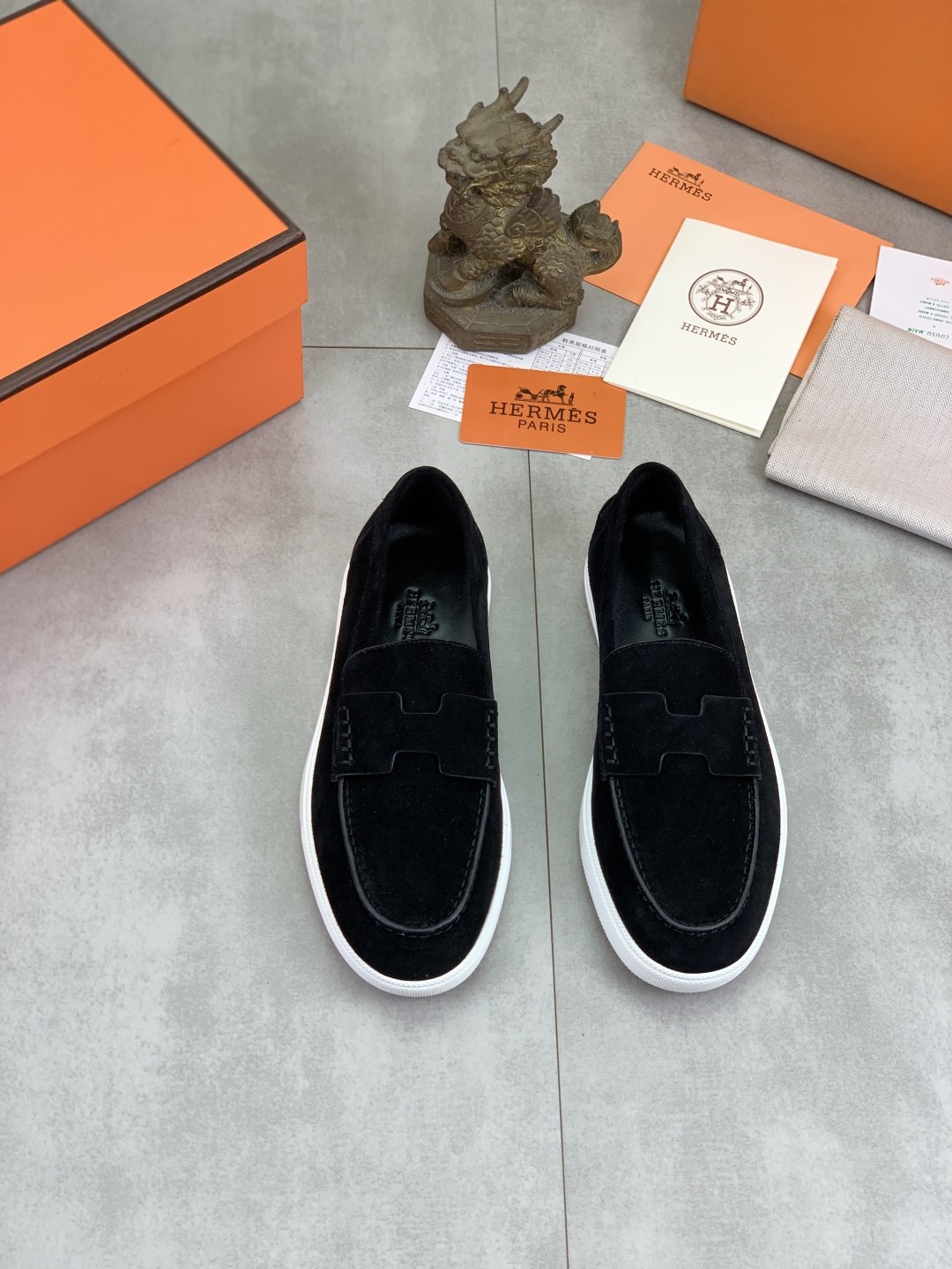 [HERMES-에르메스]  에르메스 컴포트 로퍼 블랙