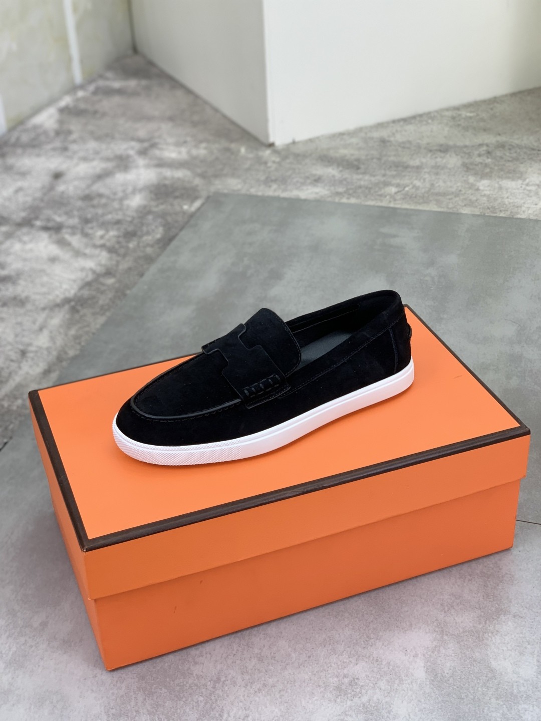 [HERMES-에르메스]  에르메스 컴포트 로퍼 블랙