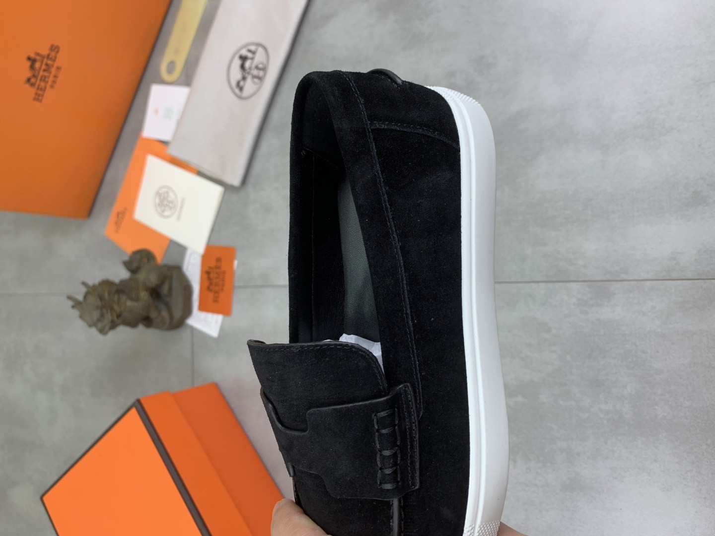 [HERMES-에르메스]  에르메스 컴포트 로퍼 블랙